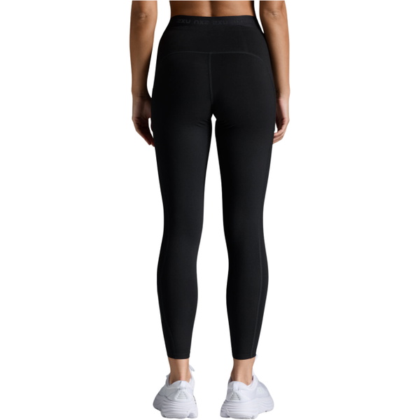 2026 2XU Womens Form Stash Hi-Rise Compression Tights WA6874B - Black / Black